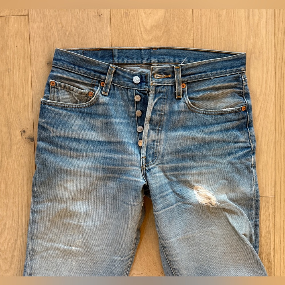 The Most Perfect Vintage Levi’s 501 Denim Jeans 33 x 36 - Picture 4 of 7